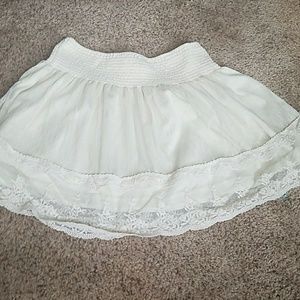 Cream lace Forever 21 skirt